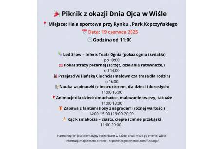 II Wiślański Piknik Charytatywny z okazji Dnia Ojca